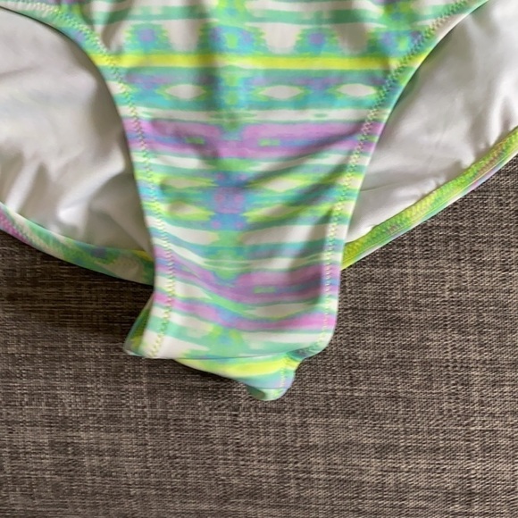Green purple tie dye inspired hipster bikini L - Picture 4 of 9